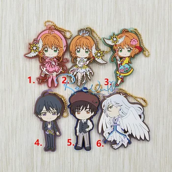 

1pcs Anime KeychainCard Captor Sakura Kinomoto Sakura KINOMOTO TOUYAL New lavero Keyring Portachiavi Keychain