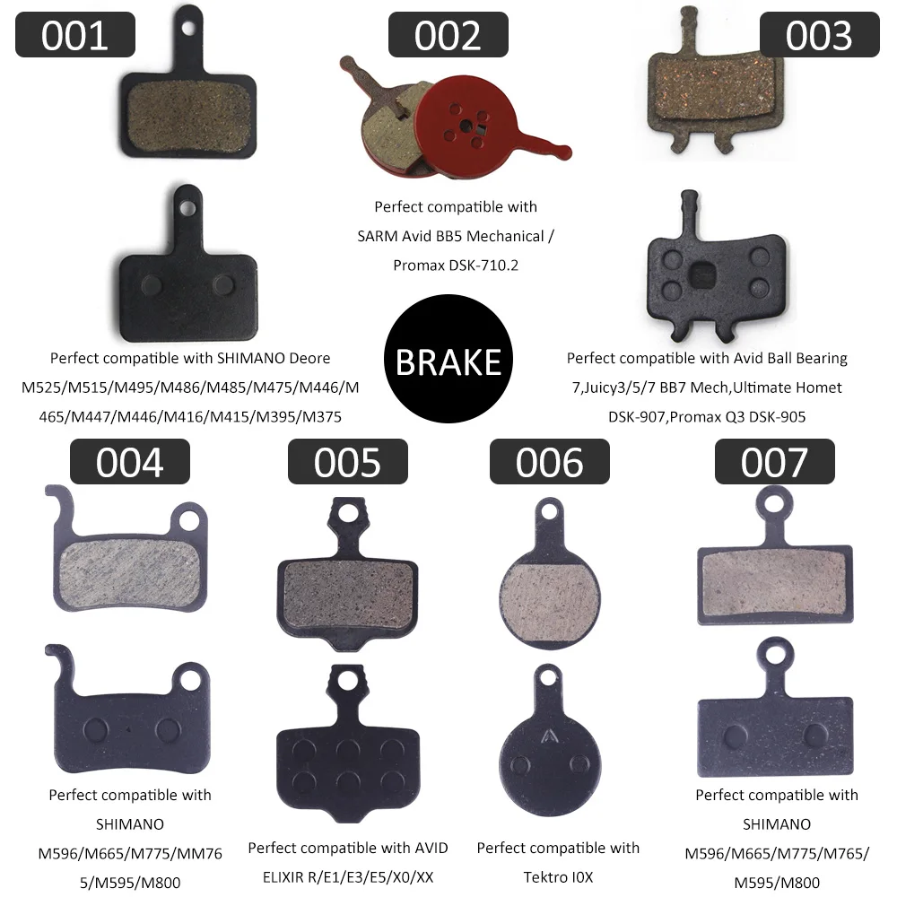 Детали для велосипеда DRBIKE MTB SRAM AVID BB5 BB7 SHIMANO M375 M395 M446 M445 M475 резиновые колодки