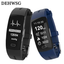 Smart Band ЭКГ+ PPG крови Давление монитор сердечного ритма IP67 waterpoof шагомер спортивные Фитнес браслет для xiaomi mi band 3 honor