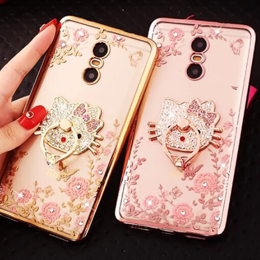 

Redmi Note 4 Luxury Phone Case Cover + Finger Rotated Ring Holder Stand For Xiaomi Redmi Note 4 3 2 Ultra-thin Silicone Fundas