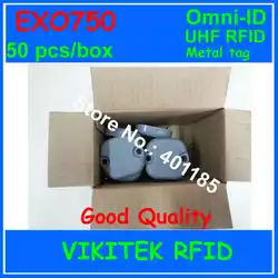 Omni-ID Exo 750 UHF rfid металлическая бирка 915 м EPC c1g2 ISO18000-6C 50 шт. в коробке Exo750 логистики почтовый производства tote отслеживания