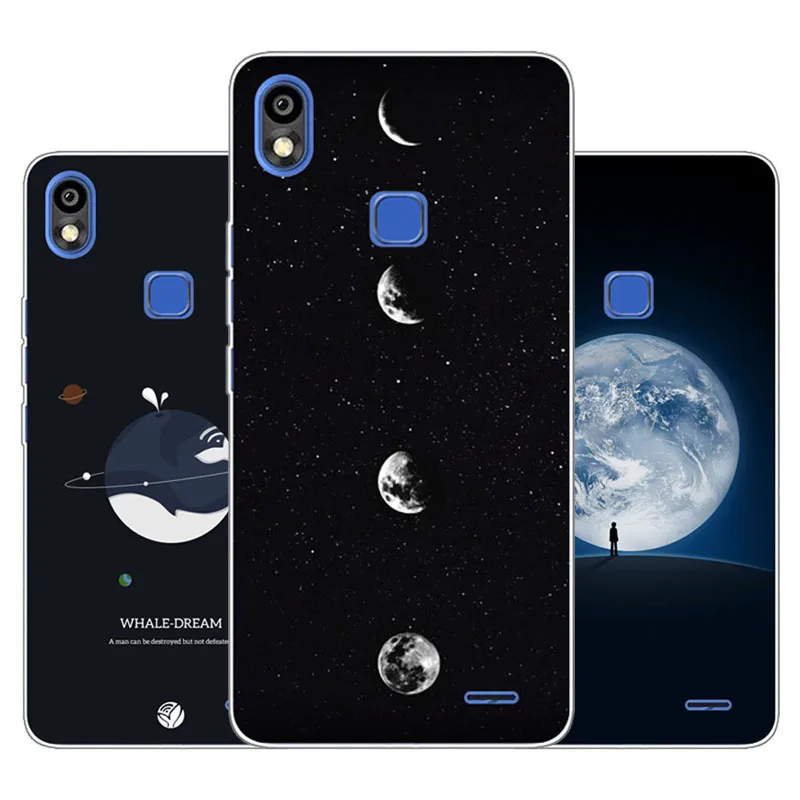 Infinix Smart 2 HD X609 чехол силиконовая карта вид живопись мягкая TPU задняя крышка для