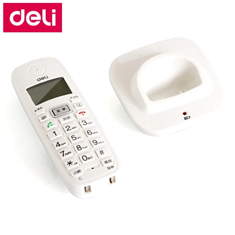 [Readstar] Deli 791 мать и сын Cordless Telephone Set офисные сигнализации телефон Идентификатор вызывающего абонента отображения записей время даты дисплей