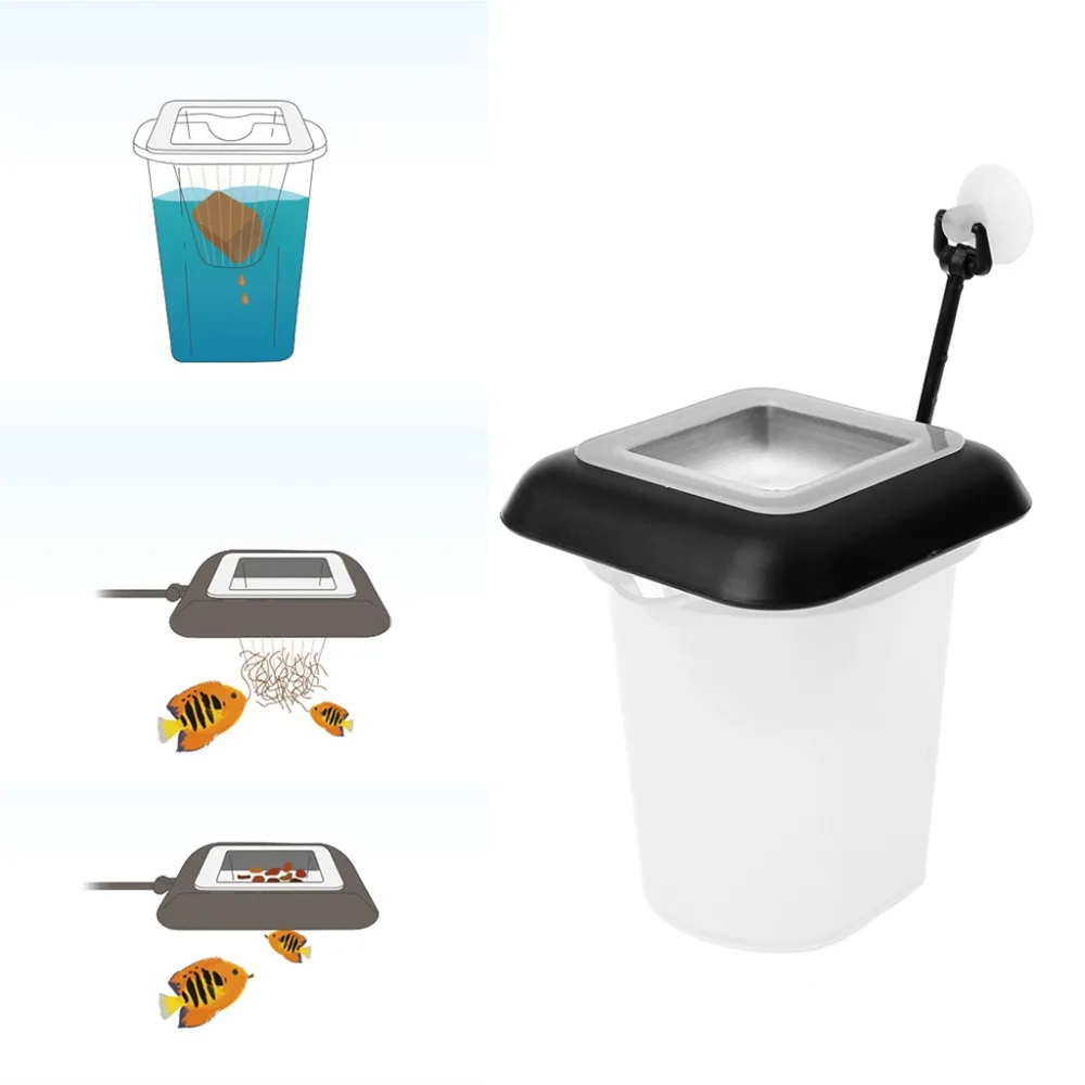Аквариумная Рыбка кормушка с резервуаром красный червь Funneled ...