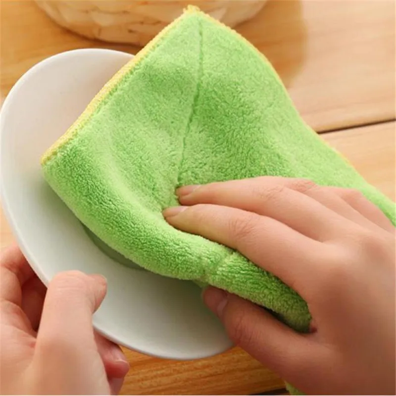 

1pc Super Absorbent Microfiber Mixed Color Microfiber Car Cleaning Towel Kitchen Washing Polishing Cleaning Cloth kichen tools