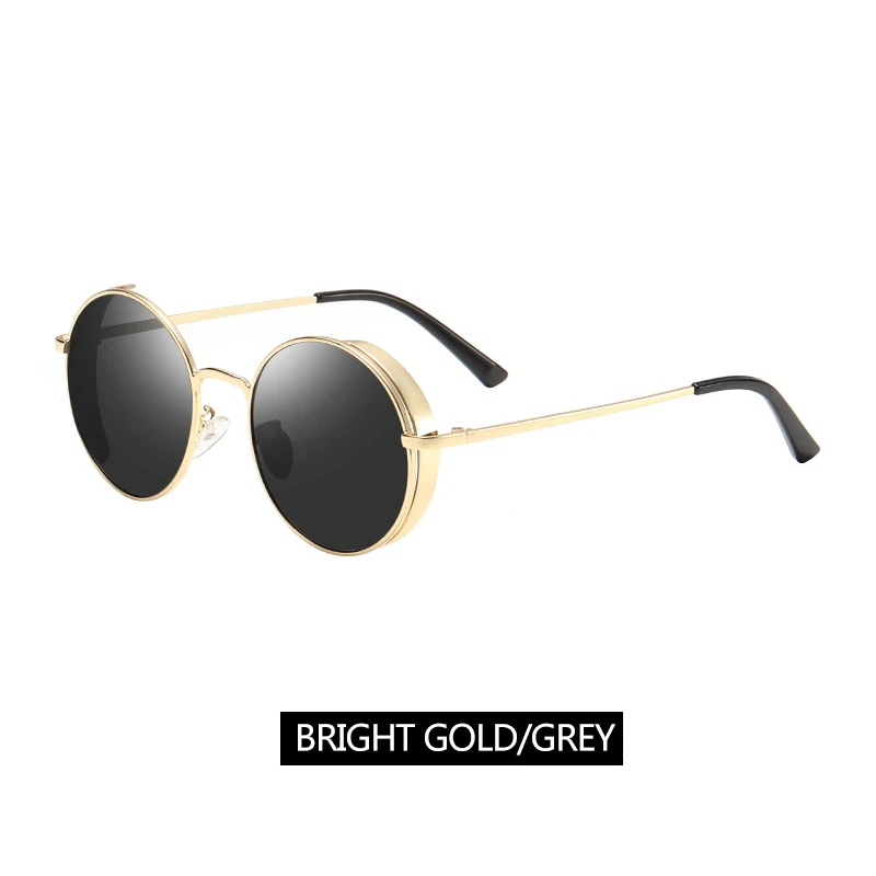 Gold Gray IGUETTA поляризованные круглые женские солнцезащитные очки дизайнерские женские солнцезащитные очки высококачественные круглые очки для вождения металлическая оправа IYJB193 - Цвет линз: Gold Gray
