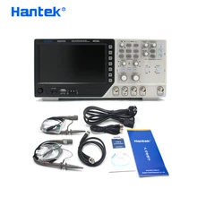 Hantek-Multímetro digital osciloscópio USB DSO4102C, portátil, 2 canais, largura de banda 100MHz, analisador lógico