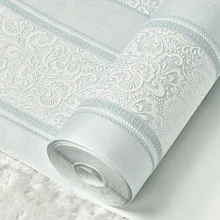 Beibehang Фреска металлик блеск Белый Серебряный широкие полосы современные обои рулон фон настенные покрытия обои домашний декор