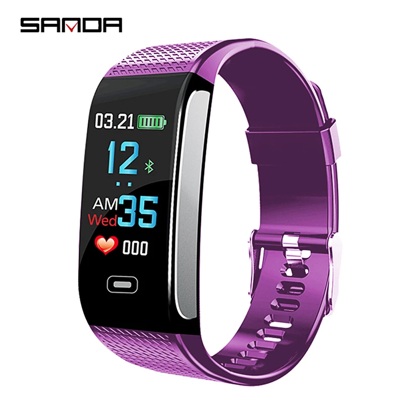 

SANDA English Version IP67 Band Smart Watch Heart Rate/Blood Pressure Smartwatch Activity Tracker bracelet For Android IOS Phone