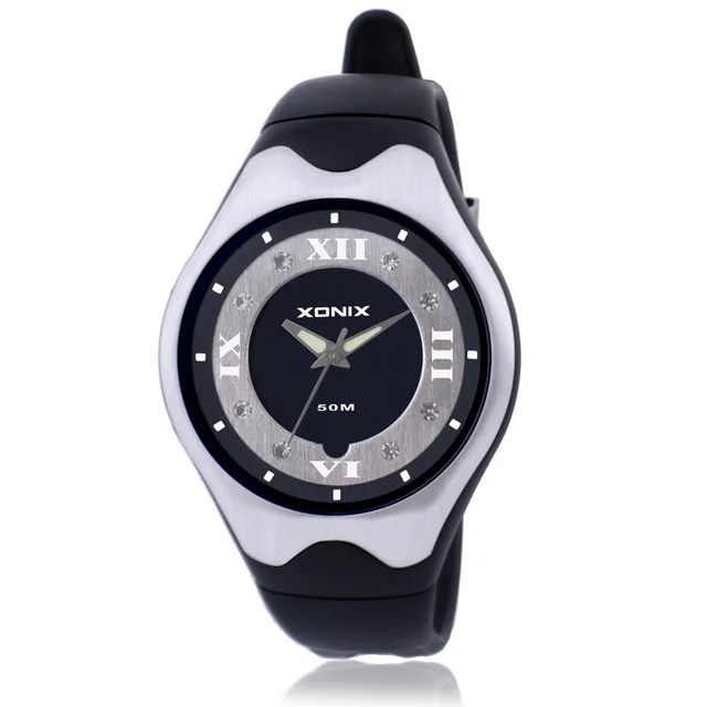 XONIX Women Sports Watches Quartz Analog Waterproof 50M Girls Swim