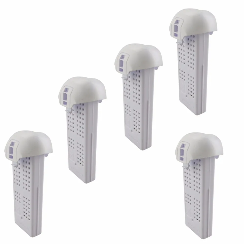 

BLLRC Quadrocopter Accessories SYMA X22 X22W UAV 5PCS White Lithium Battery 3.7V 400mah