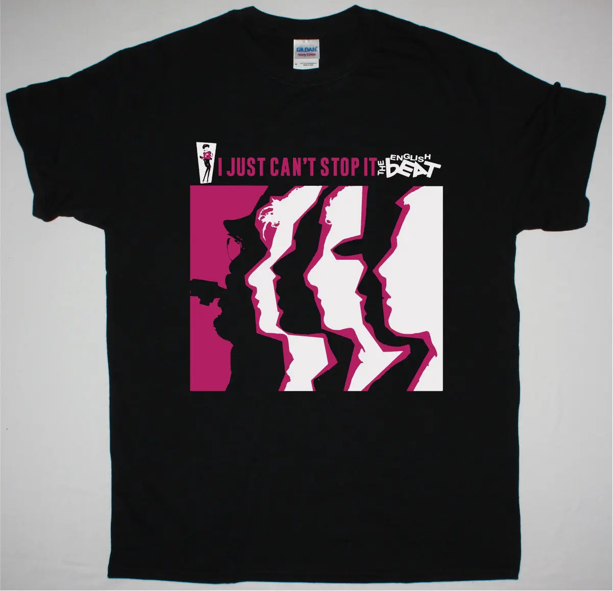 

THE ENGLISH BEAT I JUST CAN'T STOP IT 2 TONE SKA THE SELECTER NEW BLACK T-SHIRT Sleeve Men T shirt Fashion
