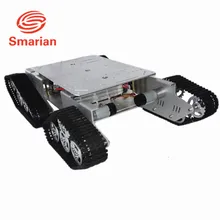 Официальный smarian серебро Цезарь TD900 4WD Гусеничное Металлический Бак Автомобиля Шасси Умный Робот Игрушка Робот Соревнование Diy Гусеничный Гусеничный