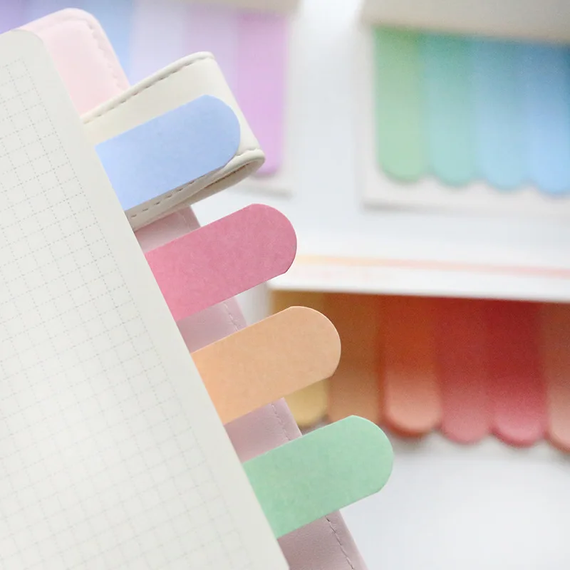 

Office Writing Creative Gradient Post-it Notes Post Sticker Post It Bookmark Memo Marker Point Flags Notes label Decoration
