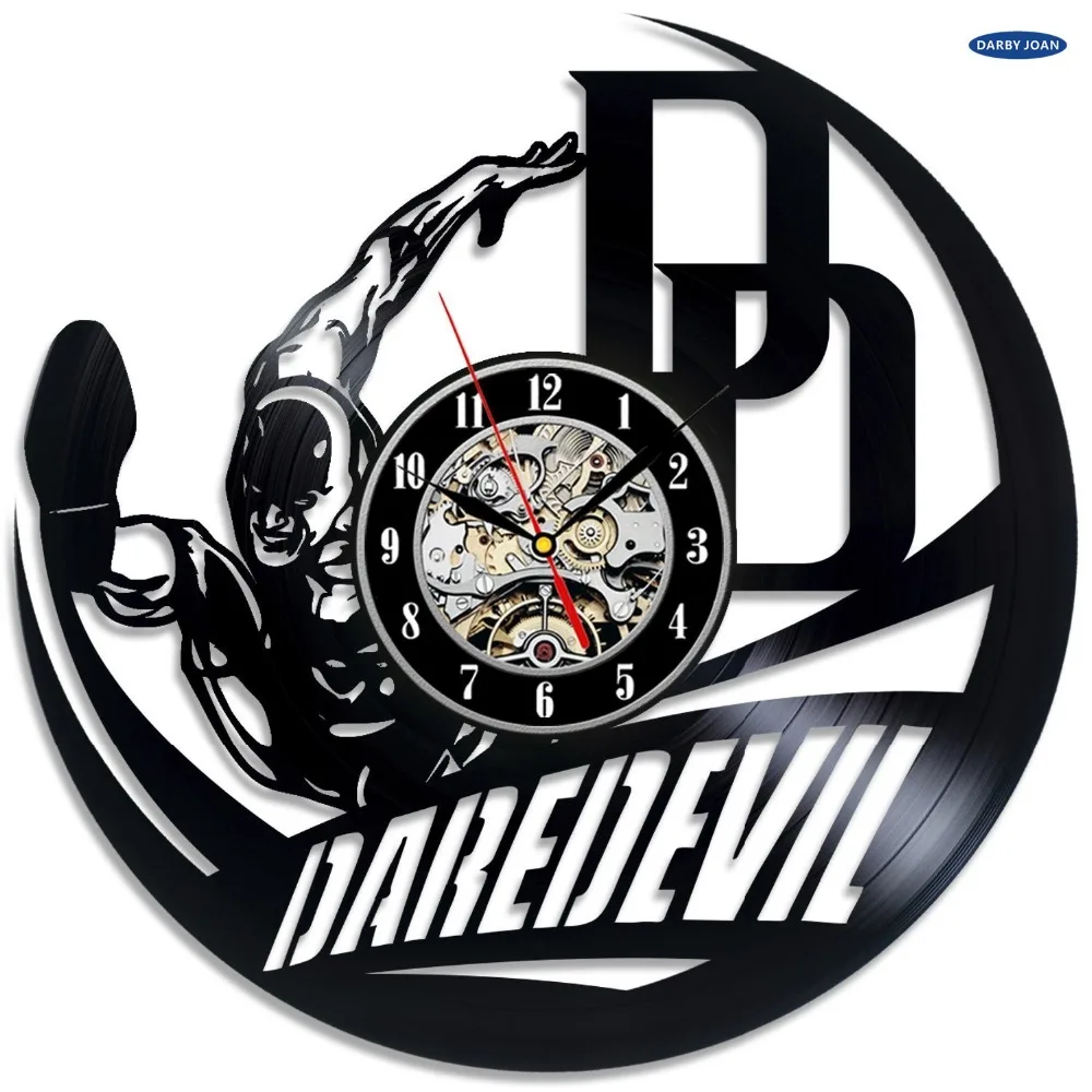 

Daredevil Marvel Comics Vinyl Record Wall Clock - Decorate your home with Modern Art reloj