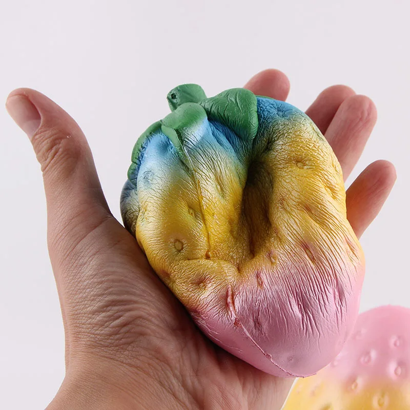 12 см Редкие squishy Красочные Клубника Jumbo булочки замедлить рост Красочные 30 шт