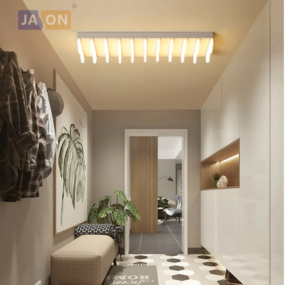 

LED Nordic Iron Acrylic Rectangle LED Lamp.LED Light.Ceiling Lights.LED Ceiling Light.Ceiling Lamp For Corridor