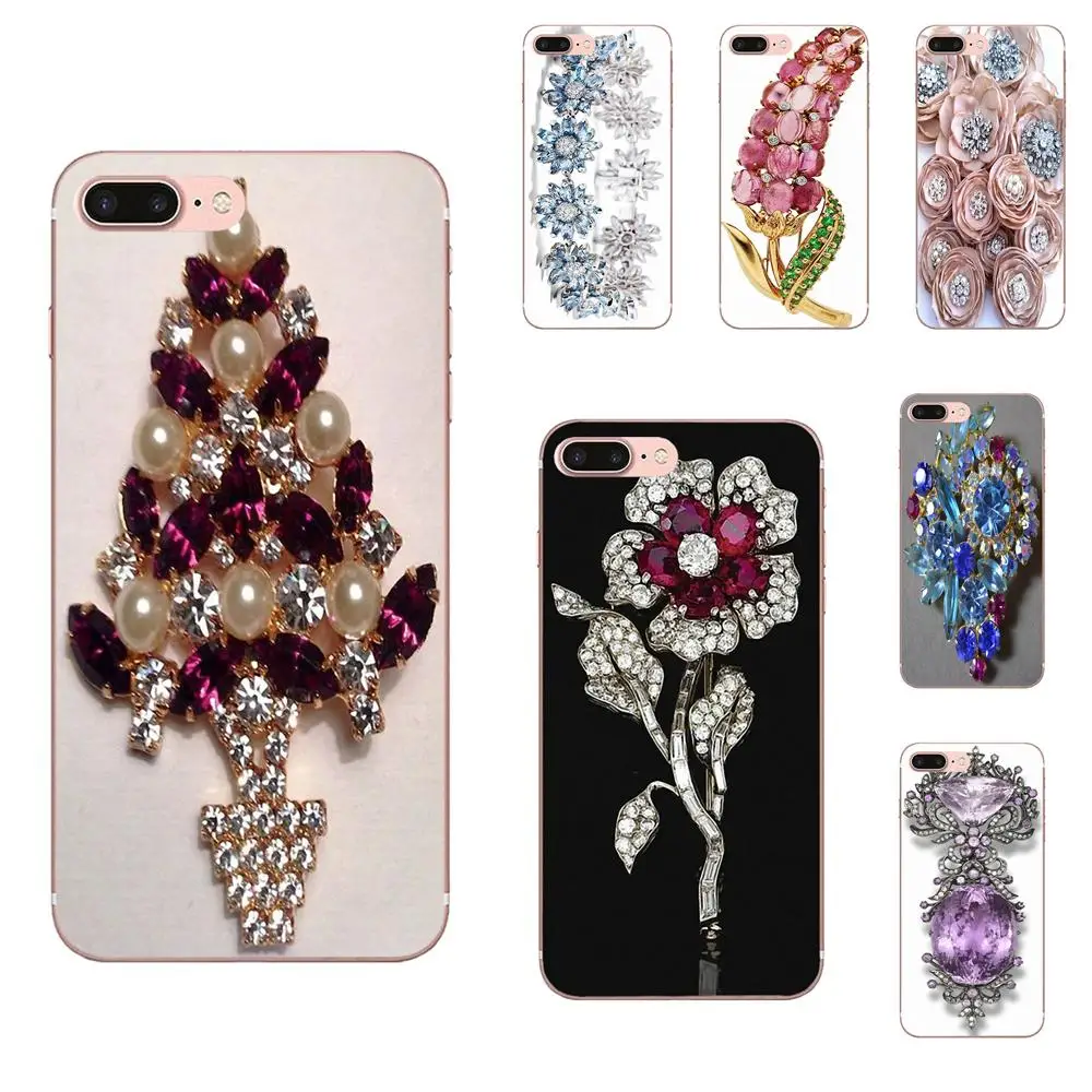 

For Huawei Honor 4C 5A 5X 6A 6C 6X 7X 9 V8 V10 Mate 7 8 10 P9 P20 Pro Lite Play TPU Shell Bling Crystal Rhinestone Flower