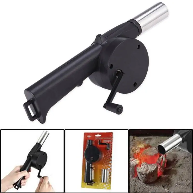Buy Hand Crank Powered Cooking BBQ Fan Air Blower for