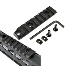 

2PCS Double Rail Interface Key Mod M-Lok Section Ar15 Rifle Scope Rail Picatinny Rail Adapter For Outdoor Hunting Shooting Mount