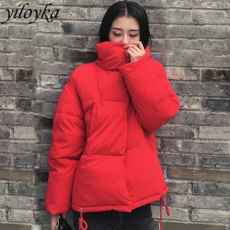 Осенне зимняя куртка женская парка Mujer 2019 модная стойка Теплое повседневное
