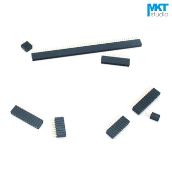 

100Pcs 1.27mm Pitch Single Row Straight Pins 4.6mm Female PTH Pin Header For Arduino 20P