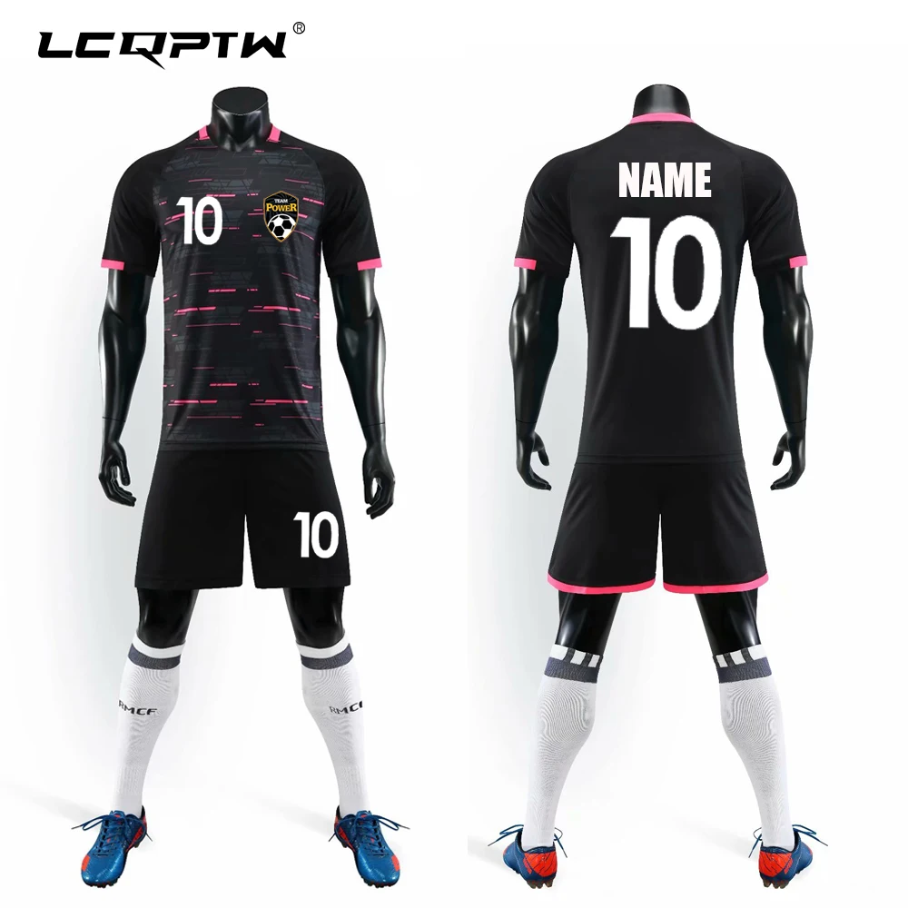 

2019 Football Jerseys Team Sets Custom Name and Number Youth Football Shorts Free Socks Men Soccer jersey Custom uniforms