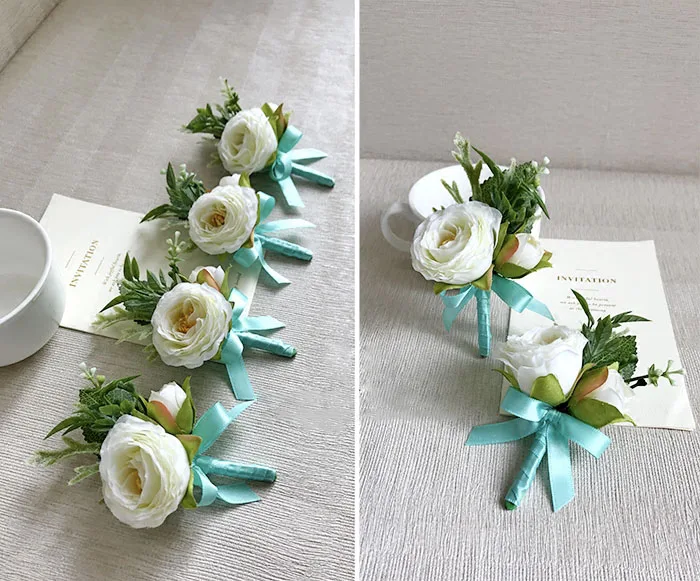 wedding wrist corsage boutonniere marriage  (1)