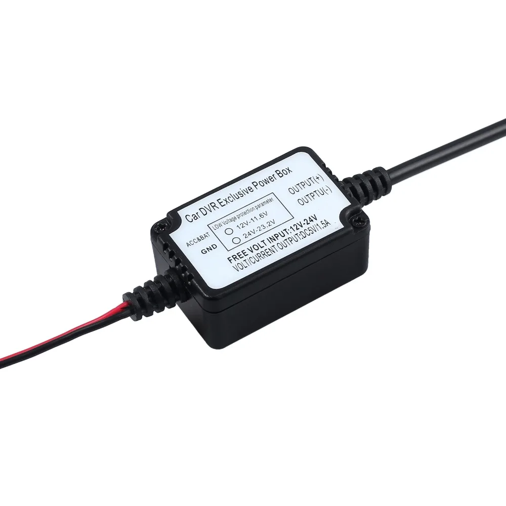 Комплект жесткого провода для видеорегистратора AUTOUTLET Кабель адаптер питания Micro