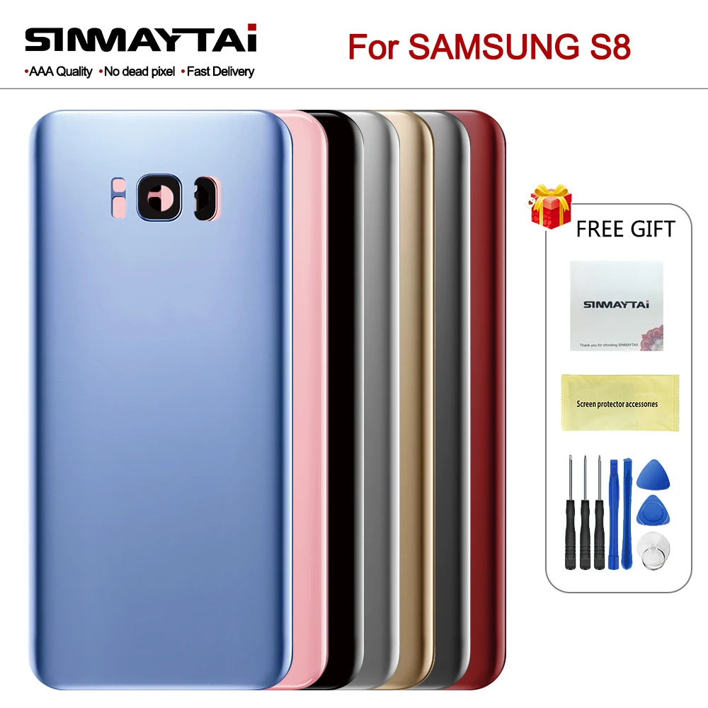 Оригинальная задняя крышка батарейного отсека для Samsung S8 Plus SM-G955 G9500 корпус чехлы |