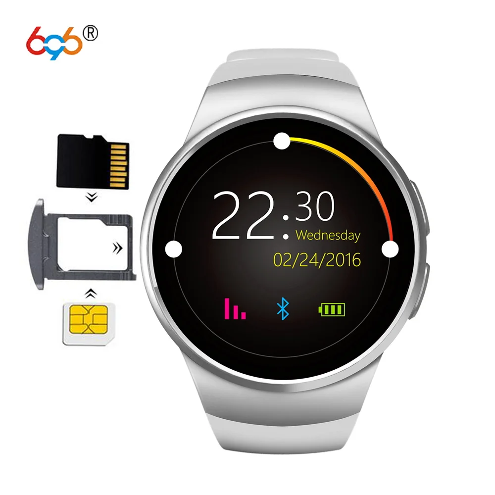 

696 KW18 Bluetooth Smartwatch 1.3'' IPS LCD Watch Phone Support SIM TF Card Heart Rate Monitor Smart Watch for Men Women