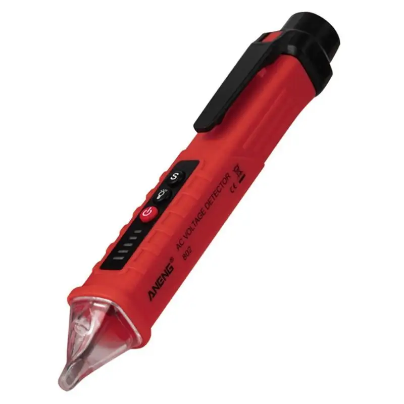 1 шт. Цифровой Тестер Напряжения Ручка AC/DC 10 В/48 В/1000 В розетка настенная розетка тестер датчика детектора напряжения ручка Лидер продаж - Цвет: Красный