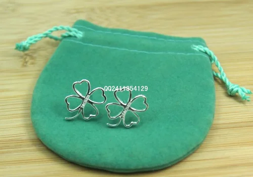 Min order is $15(can mix items) New Fashion 925 sterling silver women's/girl's stud earring TE27 for Chrimas gift | Украшения и