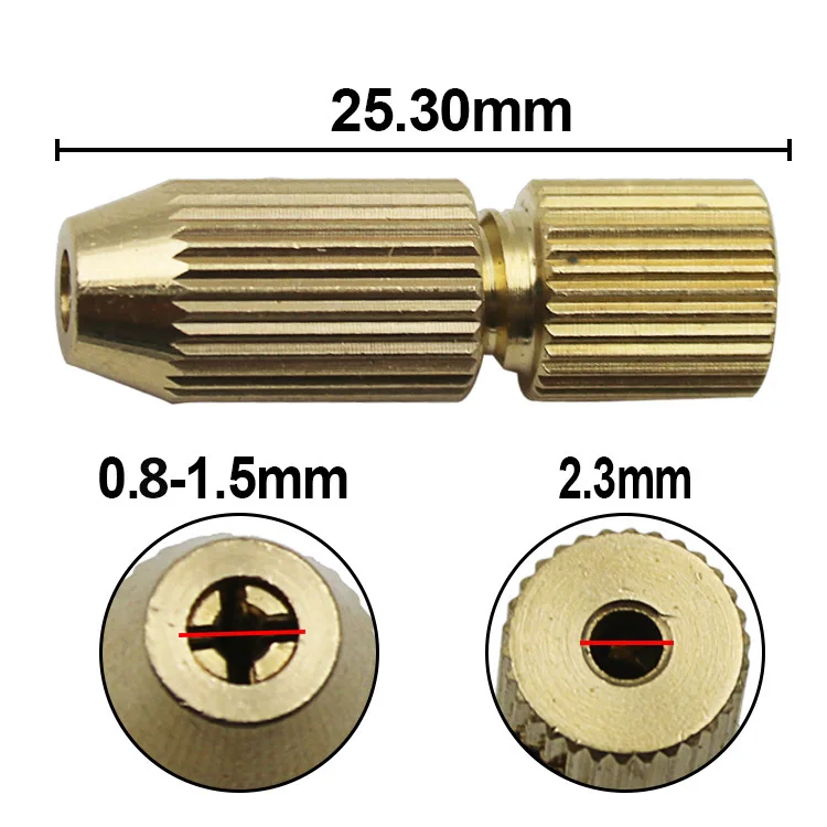 2,3 мм вал электродвигателя мини патрон крепежный зажим 0,8 мм-1,5 мм маленький сверло микро патрон Крепежное устройство