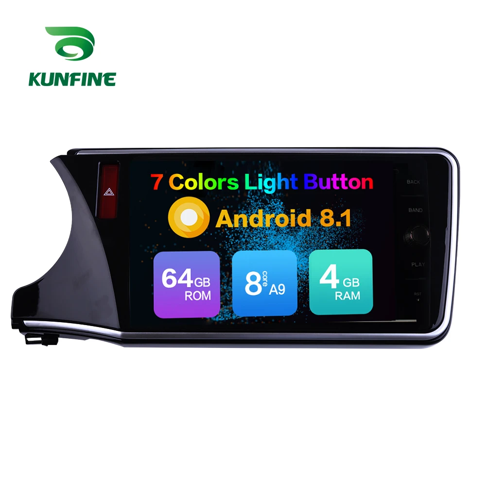 

Octa Core 4GB RAM 64GB ROM Android 8.1 Car DVD GPS Player Deckless Car Stereo For Honda city 2015- 2017 Radio Headunit Device