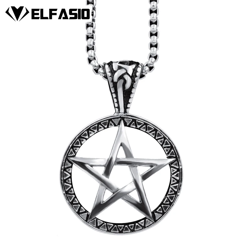 Цепочка с подвеской в виде звезды из нержавеющей стали 20 28 дюймов|chain necklace pendant|chain