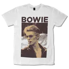 Новая официальная белая футболка с изображением Дэвида Боуи