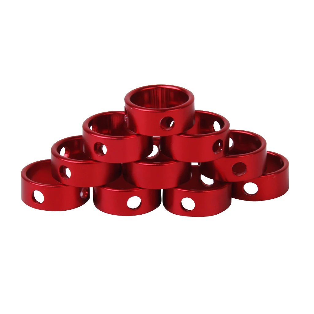 MagIDeal 10 Red Aluminum Alloy Tent Awning Cord Rope Fastener Guy Line Runners Tensioners Outdoor Tools