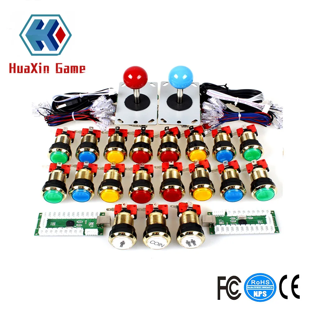 2 player Arcade Game DIY Accessories Kit for PC and