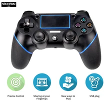WUIYBN беспроводной Bluetooth P4 игровой контроллер Джойстик для PS4 контроллер заряда 4 playstation 4 Pro Slim оба