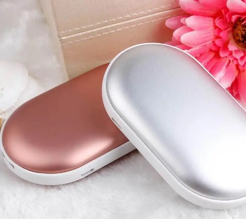 

Hand Warmer Pocket Rechargeable Portable Mini 5V USB Winter Powered Bank Double Heating Electric Explosion-proof Stove Warmer