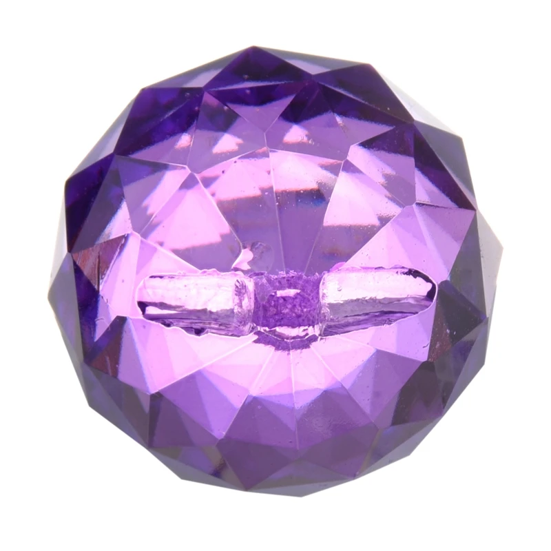 2 шт 30 мм Хрустальный шар призмы фиолетовый и красный