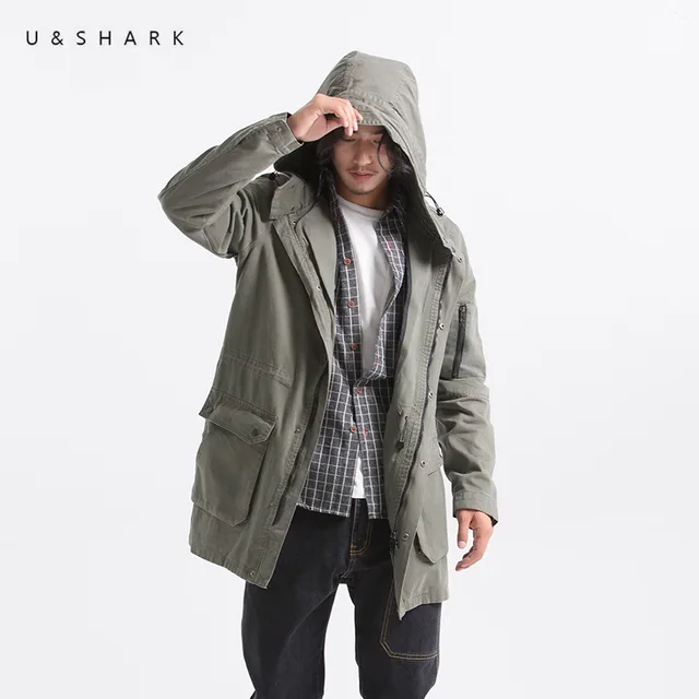 hooded raincoat men