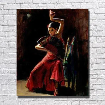 

Oil Painting Supplies Hand made Dance Women Oil Painting Living Room Wall Picture Large Canvas Paintings No framed