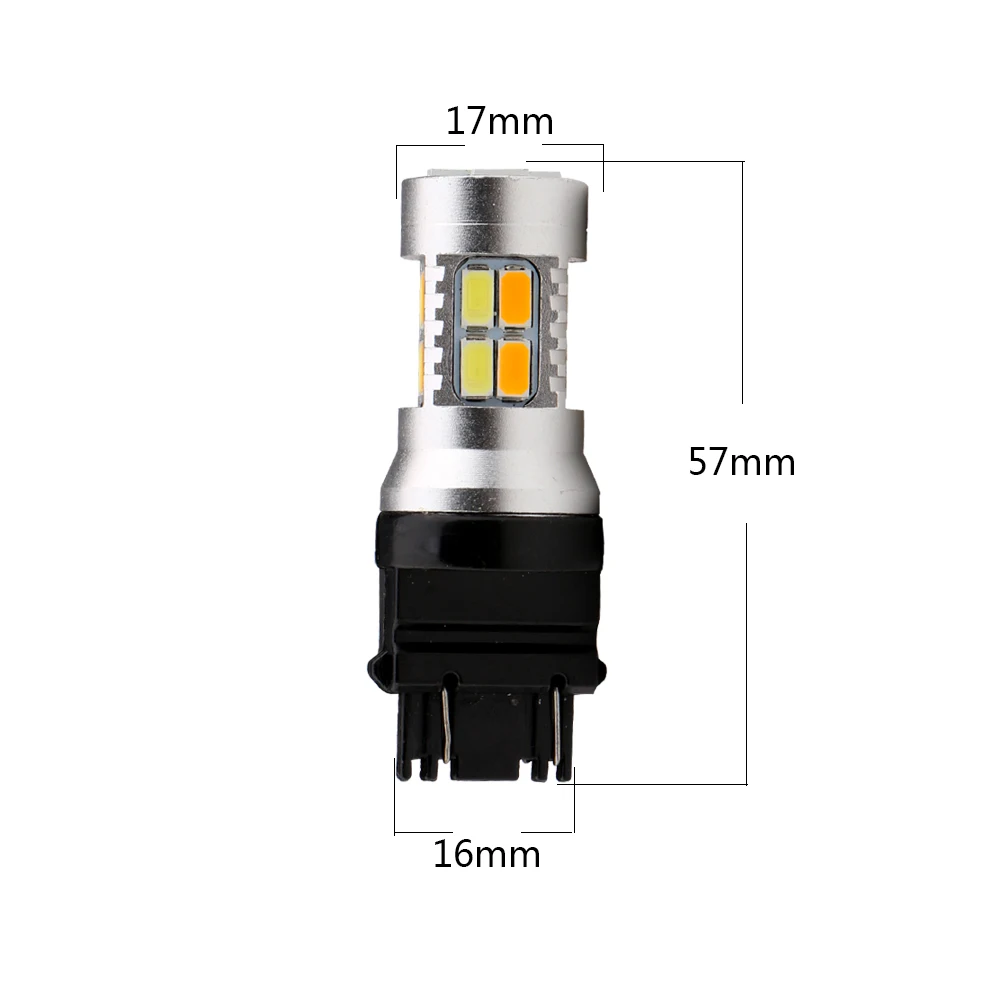 4 шт./лот 7443 3157 1157 BAY15D 5730 20 SMD LED двухцветные янтарные/белые горки DRL Парковка