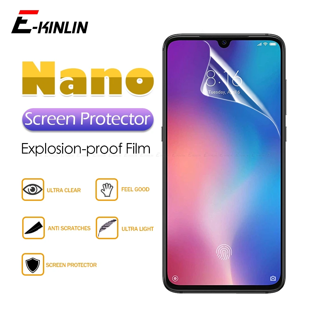 

Clear Screen Protector Nano Anti Explosion Protective Film For Xiaomi Redmi Note 7 6 5 K20 Mi PocoPhone F1 A2 9T 9 8 Pro Lite SE