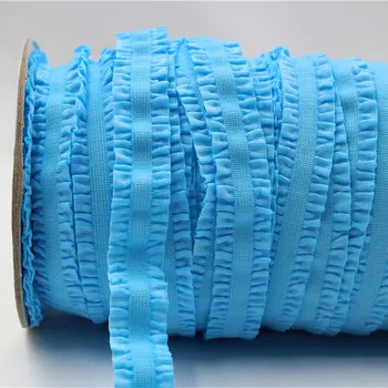 

1616223,16MM Solid Crochet Flower Fold Over Elastic Ribbon,5 yards Hair ring DIY handmade clothing accessories ,