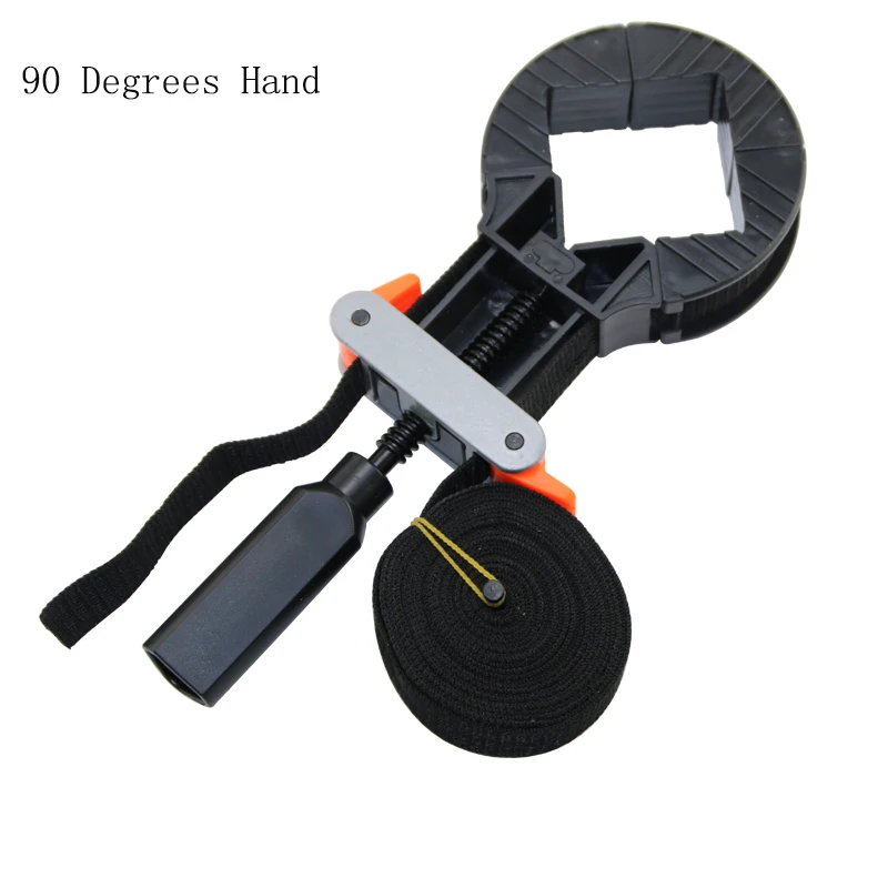 

Woodworking Quick Adjustable Band Clamp Multifunction Belt Clamp Polygonal clip 90 Degrees Hand Tools
