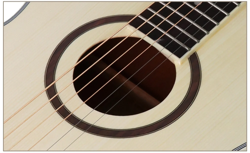 Travel Guitar Acoustic Electric Steel-String 36 Inch Mini-Body Guitarra 6 Strings Folk Pop Install Pickup Guitars Sapele Spruce