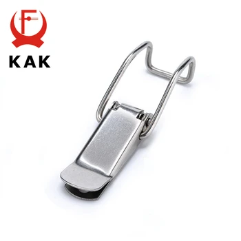 4PCS KAK J115B Mild Steel Cabinet Boxes Hasp Lock 74*20 Spring Loaded Latch Catch Toggle Locks For Sliding Door Window Hardware lhx cmms232 hardware steel sliding interior door lock glass window professional security locks cerradura